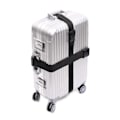 Miniatyrbilde 2 av 6: 2 Pakke Enveis Passord Bagasjestropper Koffert Binding Stropper Pakkestropper, Bagasjestropper black
