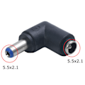 Miniatyrbillede 2 af 2: 5 stk. Dc5.5x2.1mm hun computeradapter 5 volt strømstik, 90 graders adapter, albue strømadapter, én strømforsyning til at håndtere alle grænseflader