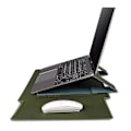 Pikkukuva 5 / 5: PU-kotelo Macbook Air Pro 13 13.3 14 15.4 -kannettaville, suojakotelo ja jäähdytysteline