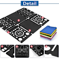 Miniatyrbilde 3 av 7: 2 stk T-skjortemappe Klærmappe Klær Folding Board Rask og praktisk Folding Skjorter for barn og voksne Negro