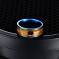 Miniatyrbild 2 av 4: Trendig NFC mobiltelefon tag smart ring i rostfritt stål 8 mm bred smart bärbar ring smart parring (US Code 6-13)