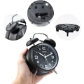 Miniatyrbild 4 av 5: Väckarklocka 4 tum Analog Väckarklocka Hög Väckarklocka För Tungsovare Ratten Bakgrundsbelysning Batteridriven För Vardagsrum
