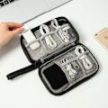 Miniatyrbillede 7 af 7: Elektronisk Taske Kabeltaske Organizer Taske Rejsetaske Universal Elektronisk Tilbehørstaske Rejse Organizer Taske