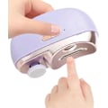 Miniatyrbild 1 av 6: Nagelklippare, 2 i 1 automatiska nagelklippare, USB-laddningsbara säkerhetsnagelklippare för barn, vuxna och seniorer Purple
