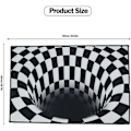 Pikkukuva 4 / 5: Ovimatto, 3d Magic Checkered Optical Illusion Ovimatto Visuaalinen Illuusiomatto Suorakulmainen Ulko-oven Matto