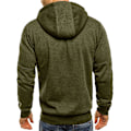Miniatyrbilde 4 av 5: Herre hettegensere Sweatshirt Glidelås Lette jakker 2 Green M