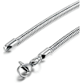 Miniatyrbilde 4 av 7: 3MM rustfritt stål armbånd slangekjede for kvinner menn armbånd for charms og perler