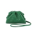 PU Vævet Taske Satchel Cloud Mini Læder Clutch Taske