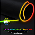Miniatyrbillede 7 af 7: Gaming Mousepad med LED-lys - RGB - Vælg Størrelse - Sort - 14 Tilstande - Tyk Anti-slip 250*300*4MM