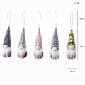 Miniatyrbild 2 av 7: Julgranshängande tomtenissar prydnader set om 10, svenska handgjorda plysch tomtenissar jultomte hängande heminredning semesterdekorationer