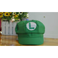 Miniatyrbilde 1 av 4: Luigi Bros bokstavtrykt hatt, rollespillhatt, åttekanthatt green