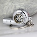 Miniatyrbilde 4 av 4: Kreativ Hylse Spinning Turbo Turbine Turbolader Nøkkelring Nøkkelkjede Nøkkelring Nøkkelholder Lag Ekte Fløyteslyd.