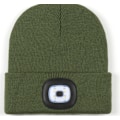 Miniatyrbillede 1 af 4: Strikket hue med LED-lys lysende hue lys hue med lys natfiskeri lysende hue hue lys green