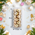 Miniatyrbilde 3 av 5: 24 stk/pakke baller juletre anheng ornamenter baubles sett med flerfarget bola 4cm