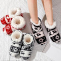Miniatyrbillede 5 af 6: Indendørs Slippers/Varme Jule High Heel Slippers - Morgen Slippers Grå 39-41 Gray 39-41
