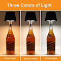 Miniatyrbillede 3 af 4: Trådløs Vinflaske Lampe 3 Farver LED Touch Lampe til Soveværelse Restaurant Bordplade Bar Atmosfære Lampe Bærbar Lampe Moderne Simpel white
