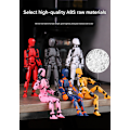 Miniatyrbild 6 av 7: Robotleksaker med flera leder, robotmodeller med flera karaktärer för 3D-utskrift, actionfigurer för skrivbordsdekoration - presenter för spelälskare red