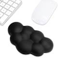 Miniatyrbilde 8 av 8: Håndleddsstøttepute for mus Ergonomisk Mykt PU-lær Memory Foam Håndleddssmerte Lindring Musematte med Anti-skli Base (Svart)