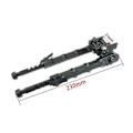 Miniatyrbilde 5 av 5: Aluminiumslegering V9 Ett-stykke Støtteben Justerbart Bipod Tripod Feste Svart