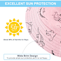 Miniatyrbilde 4 av 8: Solhatt for barn UPF 50+ solbeskyttelse Justerbar stropp Justerbar hakestropp Rosado 6-12 meses