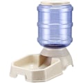 Miniatyrbillede 1 af 7: Automatisk foderdispenser til hunde og katte, BPA-fri, tyngdekraftspåfyldning, nem at rengøre, selvfodring. White-Feeder