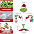 Miniatyrbilde 4 av 5: Grinch Julepynt, Topp til Juletreet, Juledekorasjoner, Innendørs Hjemmepynt, Julefestutstyr