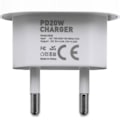 Miniatyrbild 2 av 3: Laddare - Snabbladdare - Adapter + Kabel 20W USB-C 2m Kabel Vit 3-pack