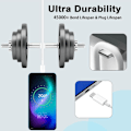 Miniatyrbillede 5 af 7: 2 stk. USB C til USB C-kabel 2m, USB C-kabel Hurtigopladning USB Type C