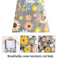 Miniatyrbillede 4 af 7: Køkkenforklæder til kvinder og mænd 2-pak justerbar vandtæt madlavningsforklæde med lommer, kokkeforklæder til madlavning bagning havearbejde grill 2stk 2pcs sunflower pattern aprons