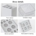 Miniatyrbillede 5 af 9: Makeup børsteholder Kosmetisk opbevaringsboks hvid 10,8*22*8,3cm white