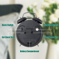 Miniatyrbild 5 av 5: Väckarklocka 4 tum Analog Väckarklocka Hög Väckarklocka För Tungsovare Ratten Bakgrundsbelysning Batteridriven För Vardagsrum