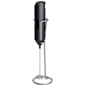 Miniatyrbilde 1 av 6: Elektrisk melkeskummer, håndholdt med stativ i rustfritt stål, batteridrevet skummer, visp, drikkemikser, mini blender for kaffe, frappe, latte,