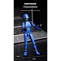 Miniatyrbild 2 av 7: Robotleksaker med flera leder, robotmodeller med flera karaktärer för 3D-utskrift, actionfigurer för skrivbordsdekoration - presenter för spelälskare red