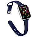 Miniatyrbilde 1 av 4: Passer til Apple Watch 38/40/41, 42/44/45/49mm ultra-tynn stilig silikonestropp, slankende stropp blue 38/40/41mm