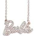 Miniatyrbillede 6 af 6: Barbie Crystal Script Logo Halskæde xixl Rosaguld Rose Gold