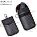 Miniatyrbillede 2 af 5: 2-pak Anti RFID Bilnøgle Etui Signal Blokerende Faraday Pose Ba