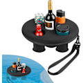 Miniatyrbillede 6 af 9: Flydende Drikkeholder til Pool | Drikkebakke til Spabad med 5 Huller | Flydende Spa-drikkebakke til Pool, Strand, Strand Fritids Kopholder