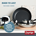 Miniatyrbillede 3 af 6: Mælkejævner i rustfrit stål med hældetud 14 cm - Non-stick mælkejævner, egnet til induktionskogeplader med silikonehåndtag med let greb, sølv
