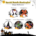 Pikkukuva 4 / 6: Halloween-koristeet, Halloween-seppele, 61 cm Halloween-seppele etuoveen, noidan jalka -seppele etuoven ikkunan takan koristeluun sisä- ja ulkokäyttöön