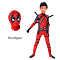 Pikkukuva 6 / 11: Deadpool Puku Cosplay Lasten Body Pojat Lastenpäivän Hienot Juhla-asut + miekat + laukku