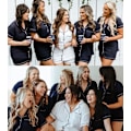 Miniatyrbild 4 av 6: Kvinnors Pyjamas Set Kortärmad Nattkläder Dam Button Down Nattkläder PJ Set med Ficka S Navy Blue