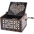 Miniatyrbild 1 av 5: Kan inte låta bli att bli kär i trämusikbox, antika graverade speldosor för kärlek, en trämusikbox