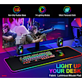 Miniatyrbillede 2 af 7: Gaming Mousepad med LED-lys - RGB - Vælg Størrelse - Sort - 14 Tilstande - Tyk Anti-slip 300*800*4MM