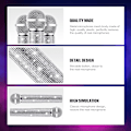 Miniatyrbillede 5 af 5: Falsk Mikrofon Rekvisit Halloween Mikrofon Skinnende Rhinestone Plastik Spil Mikrofon Lad Som Om Glitter Glimmer Mikrofon til Halloween Rollespil