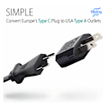 Miniatyrbillede 2 af 6: iPhone Oplader - Hurtig Oplader Hoved + Kabel 20W USB-C + EU til US Adapter, Hvid 2-pak (med Oplader Opbevaringspose)