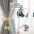 Miniatyrbild 4 av 5: 2 st Magnetiska gardinomtag Guld