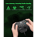 Miniatyrbilde 3 av 4: Stereo Headset Adapter Lyd Mikrofon Hodetelefon Konverter for Xbox Juster Lydbalanse
