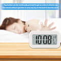 Miniatyrbild 2 av 5: Digital väckarklocka med inomhustemperatur, batteridriven, snooze-funktion, för sovrum, personer som sover tungt, barn, resor, badrum, skrivbord, smart klocka