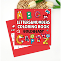 Miniatyrbillede 1 af 7: En farvebog til voksne og teenagere med super søde billeder og simple og afslappende mønstre, velegnet til en afslappende bog Numbers and letters