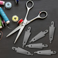 Miniatyrbilde 4 av 6: 10 stk. rustfritt stål krok nålitreder, broderi korssting nålitrederverktøy, håndmaskin sy DIY-verktøy